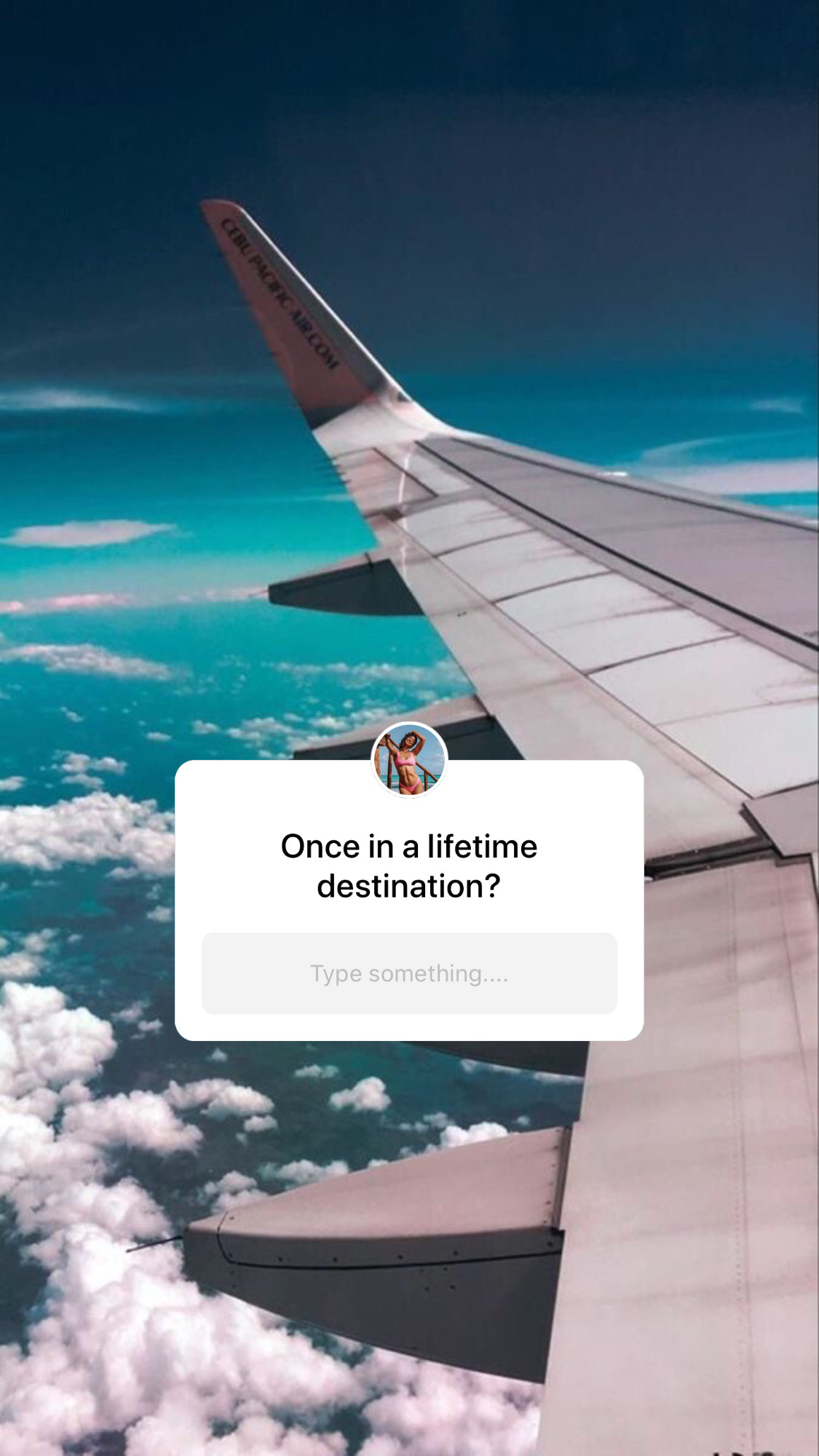Asking my Instagram followers about their dream once in a lifetime travel destination
