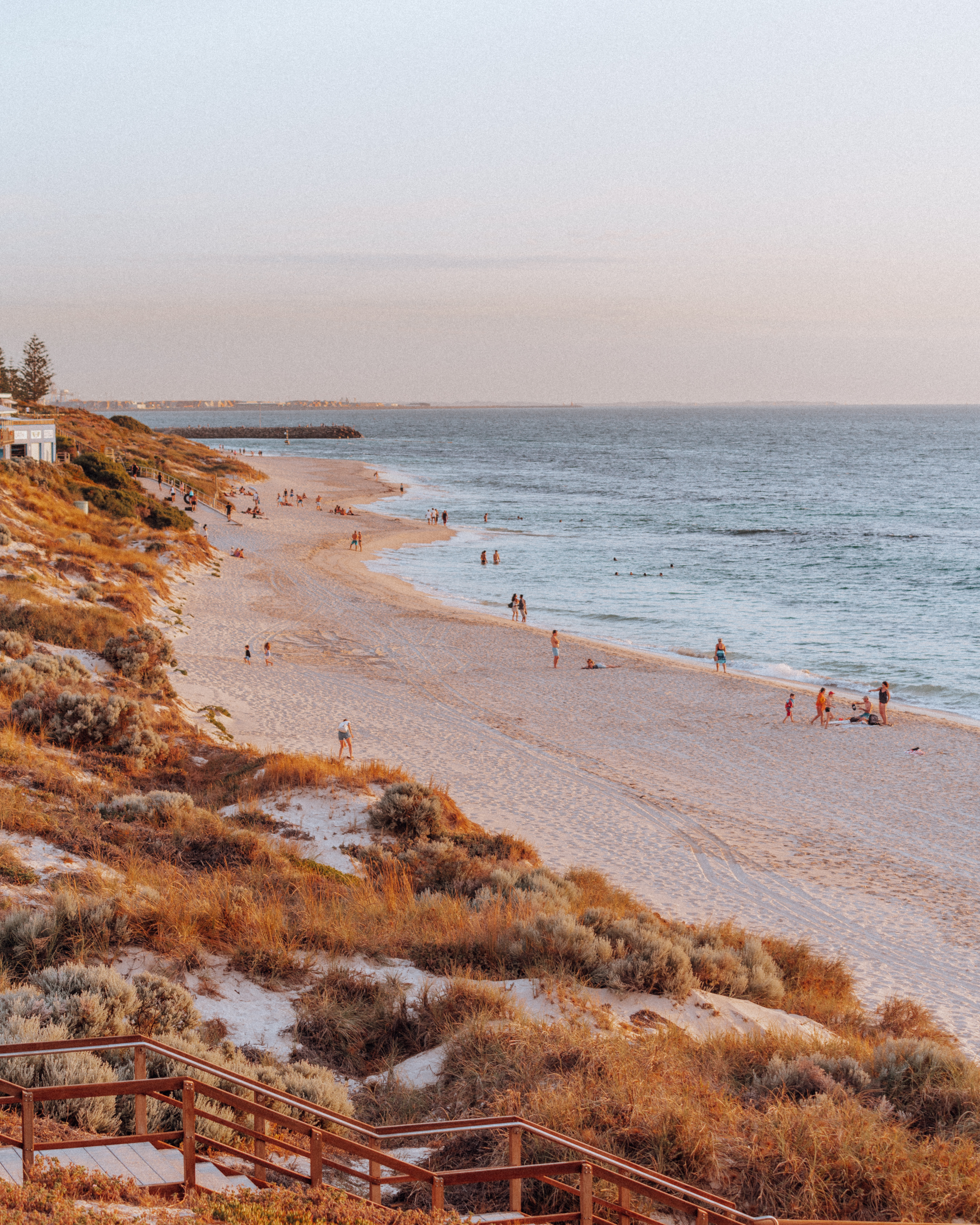 Beaches of Cottesloe on a Western Australia road trip