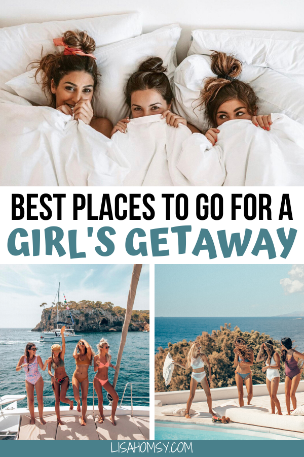 Click here to find the best girls trip destinations in the world. These locations are perfect for a girls weekend getaway or even a bachelorette weekend and are the best places to go for a girls trip. #girlsgetaway #girlstrip #bachelorette | girls weekend getaway destinations | girls weekend getaway ideas | best places for girls trips | best places for a girls trip | best places to take a girls trip | best places to travel for girls trip | best places for a girls trip in the us