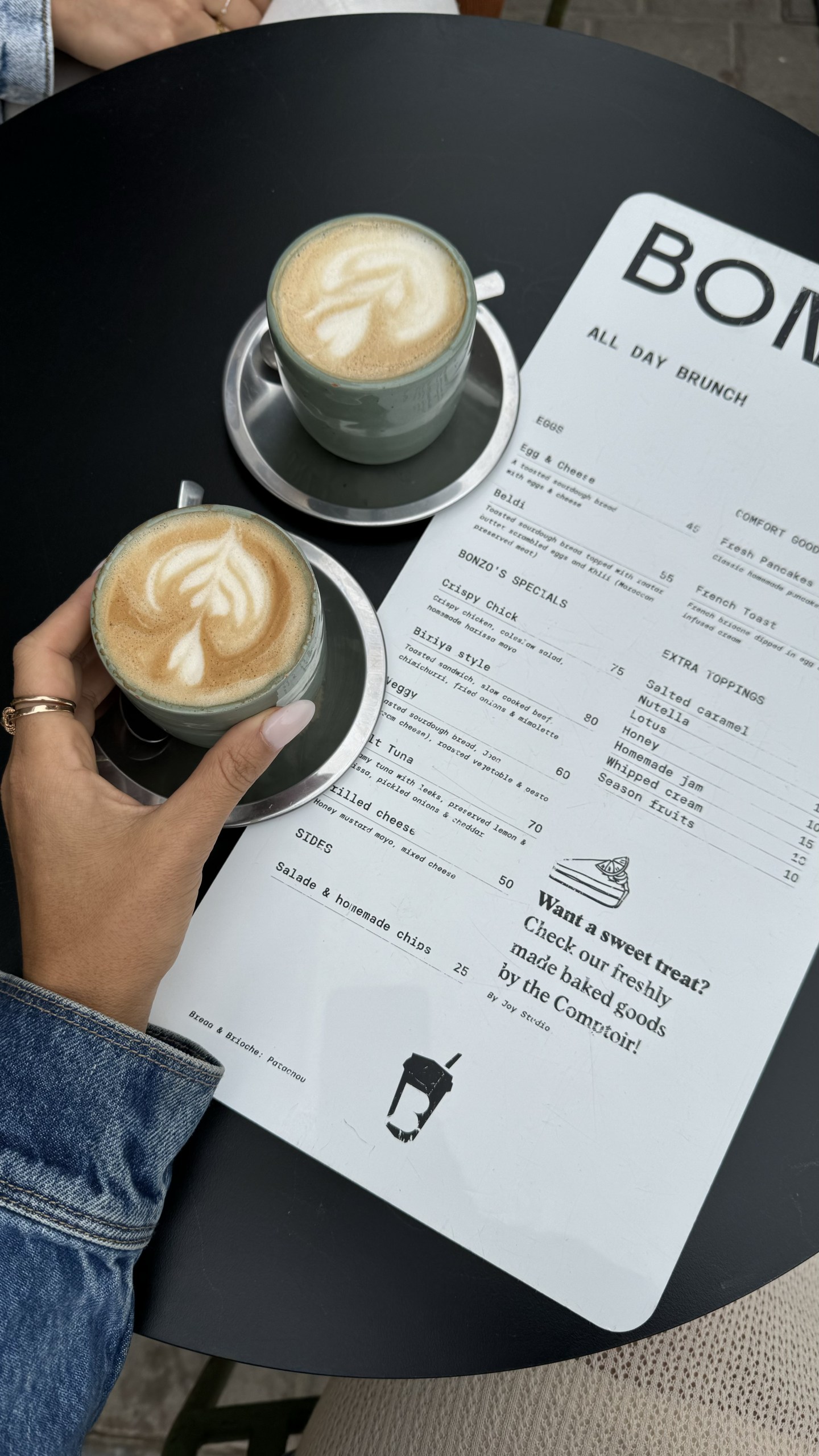 Coffee time at a local cafe called Bonzo