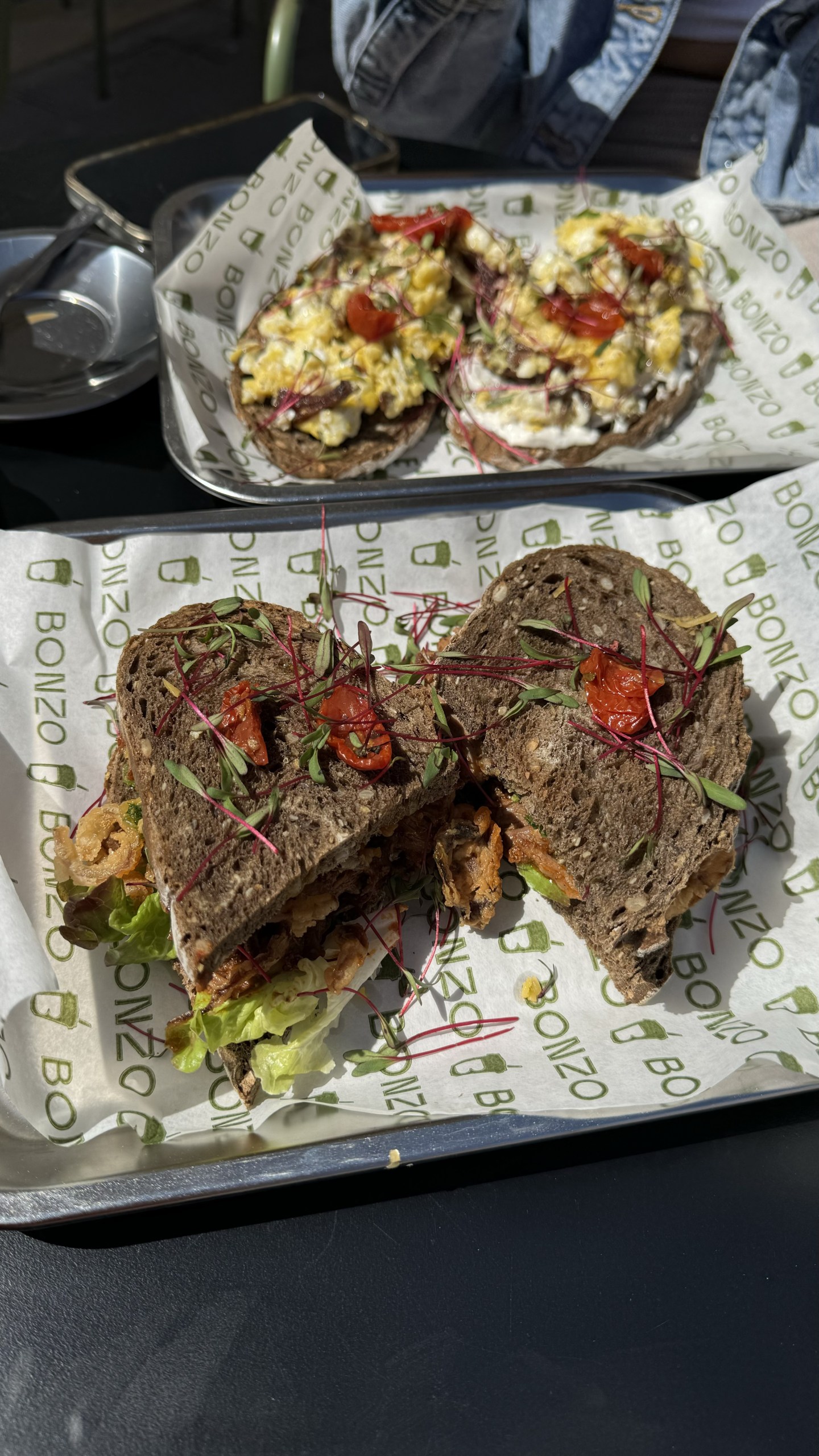 The sandwiches from a local cafe called Bonzo